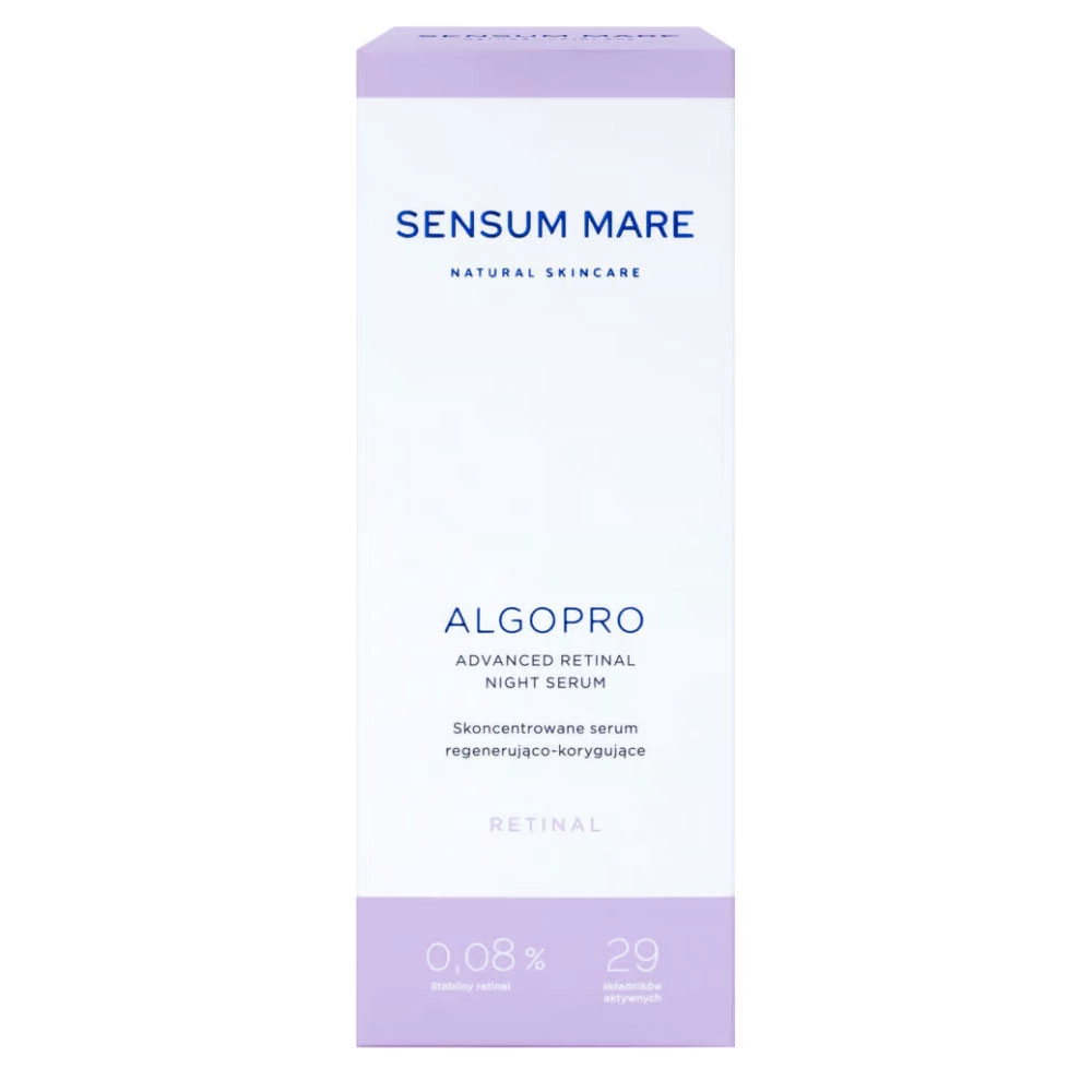 Serum regenerująco - korygujące z retinalem 0,08% i kompleksem fosfo-ceramidowym ALGOPRO | Sensum Mare