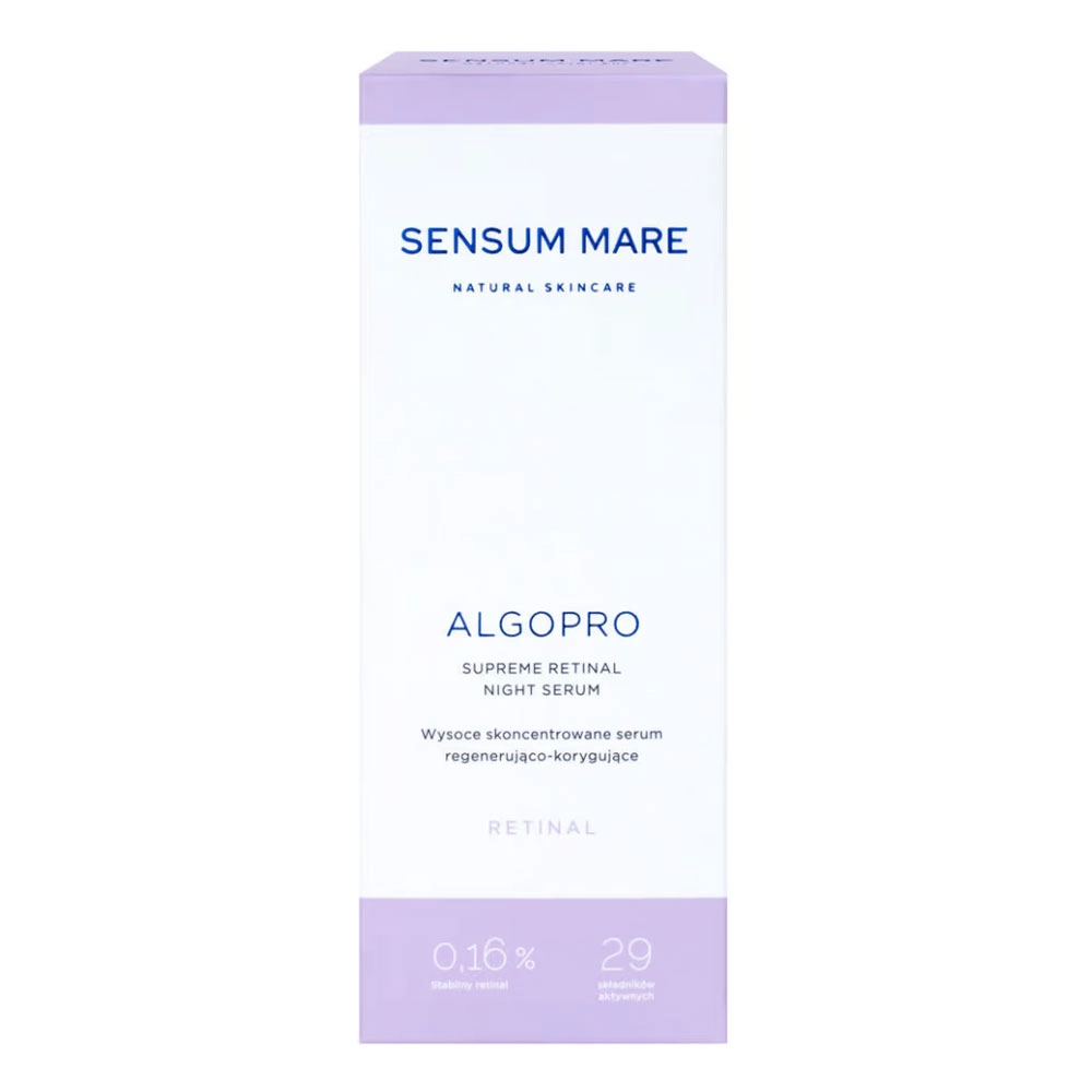Serum regenerująco - korygujące z retinalem 0,16% i kompleksem fosfo-ceramidowym ALGOPRO | Sensum Mare