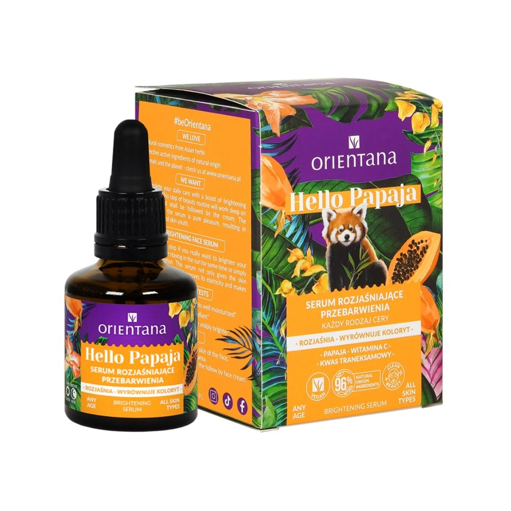 Serum rozjaśniające przebarwienia z witaminą C Hello Papaja | Orientana