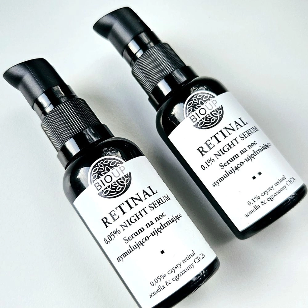 Serum stymulująco - ujędrniające z retinalem 0,05%, acmellą i egzosomami CICA | BIOUP