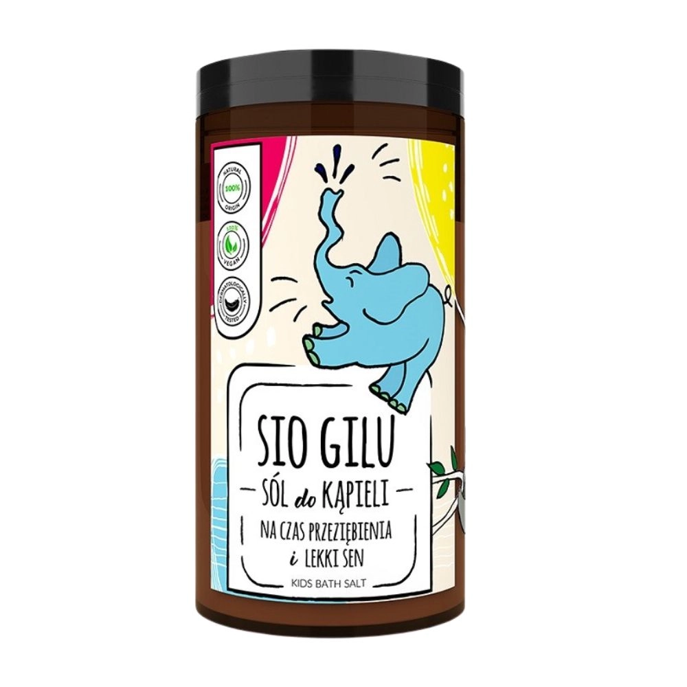 Sól do kąpieli na czas przeziębienia i lekki sen SIO Gilu | Słomiana Pracownia