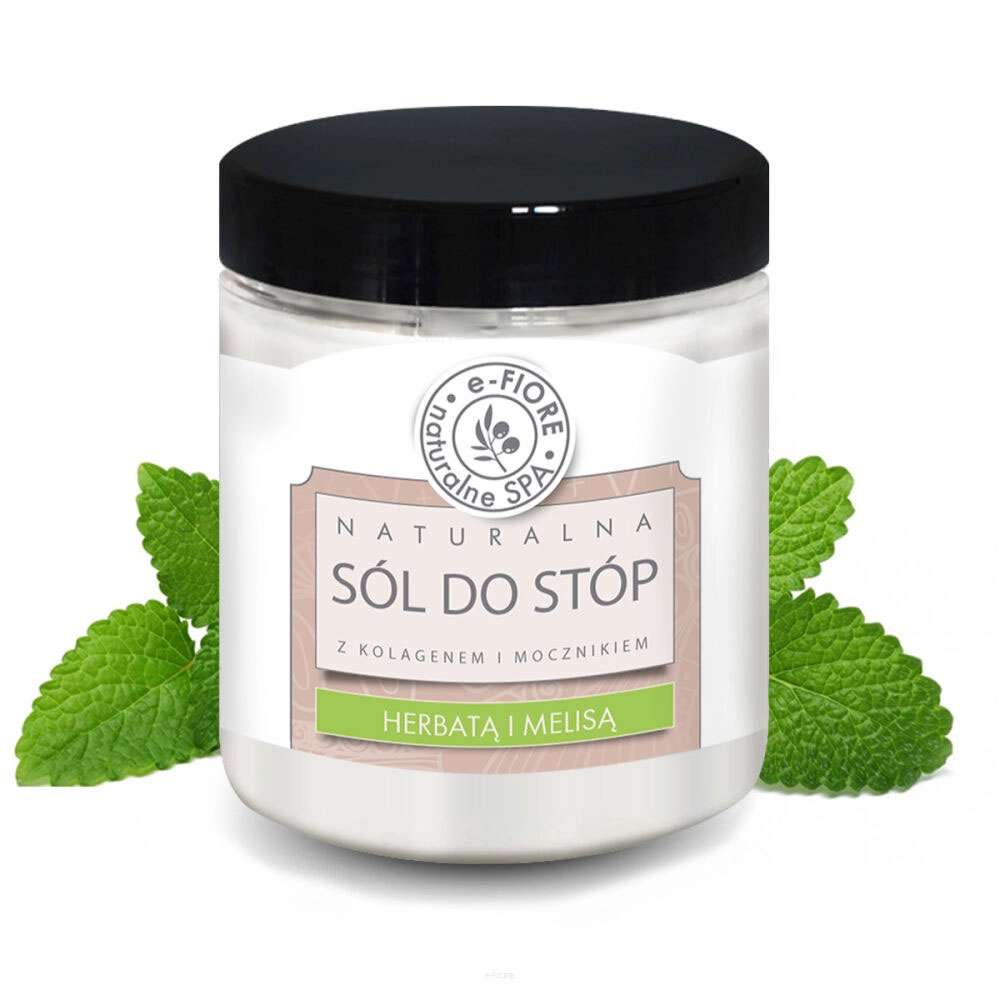Sól do stóp z mocznikiem i kolagenem Herbata i Melisa | e-FIORE