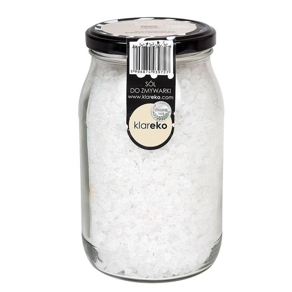 Sól do zmywarki - bezzapachowa - szklany słój | Klareko