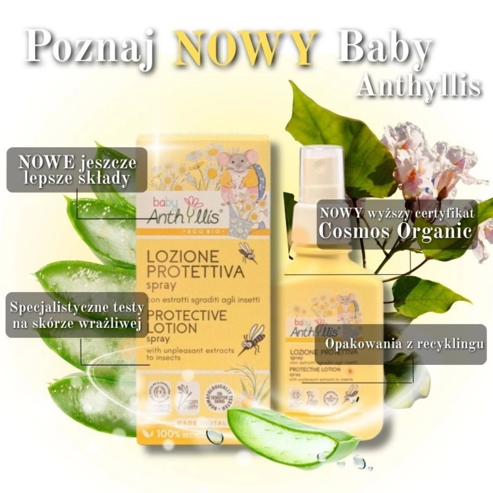 Spray ochronny dla dzieci z ekstraktem z katalpy nieprzyjemnym dla komarów i owadów | Anthyllis