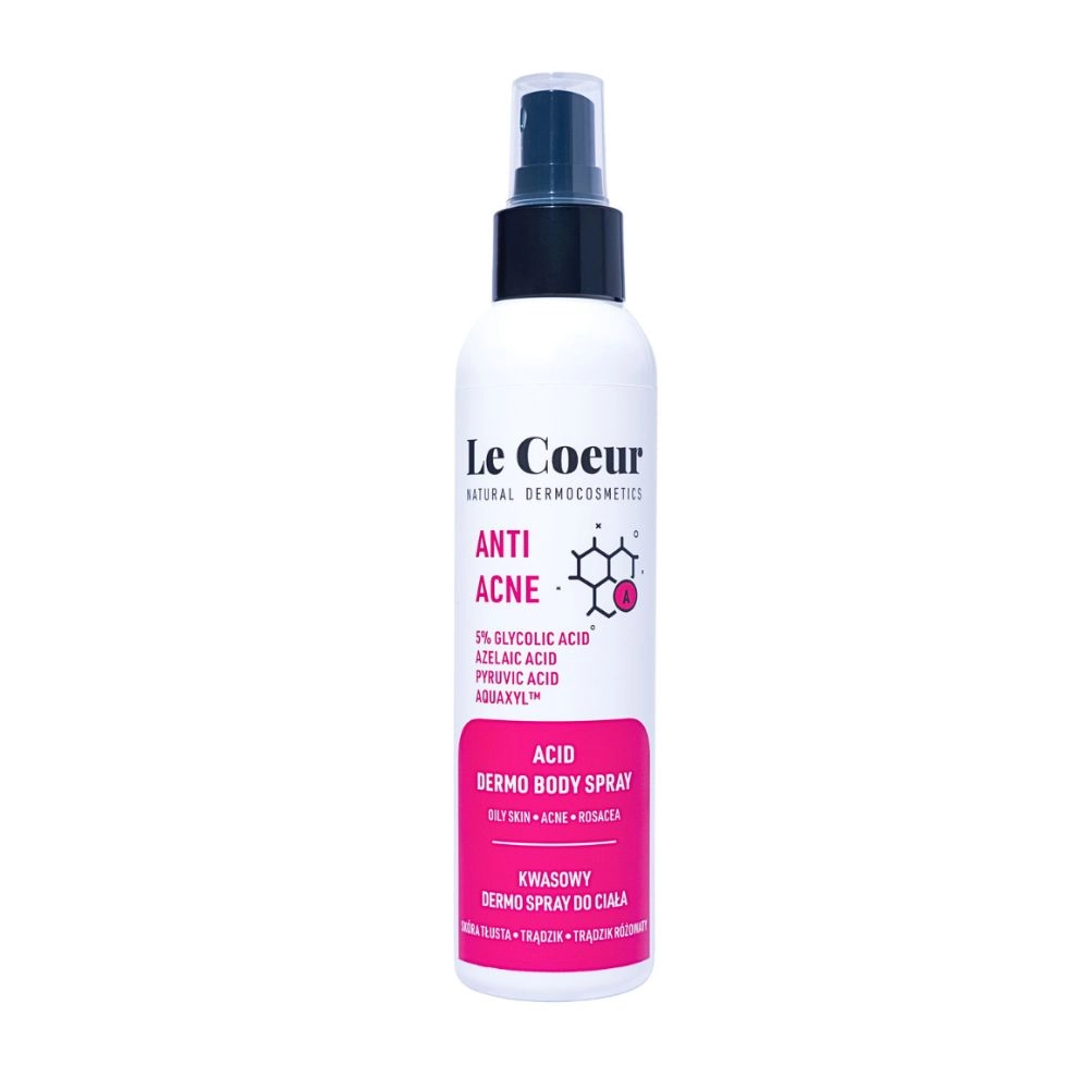 Sprej kwasowy do ciała Anti Acne | Le Coeur