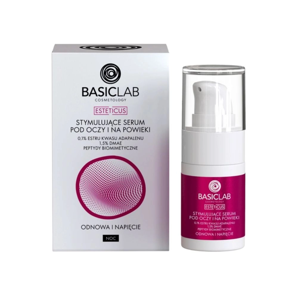 Serum pod oczy i na powieki, 0,1% estru kwasu adapalenu, peptydy biomimetyczne - Odnowa i Napięcie | BasicLab