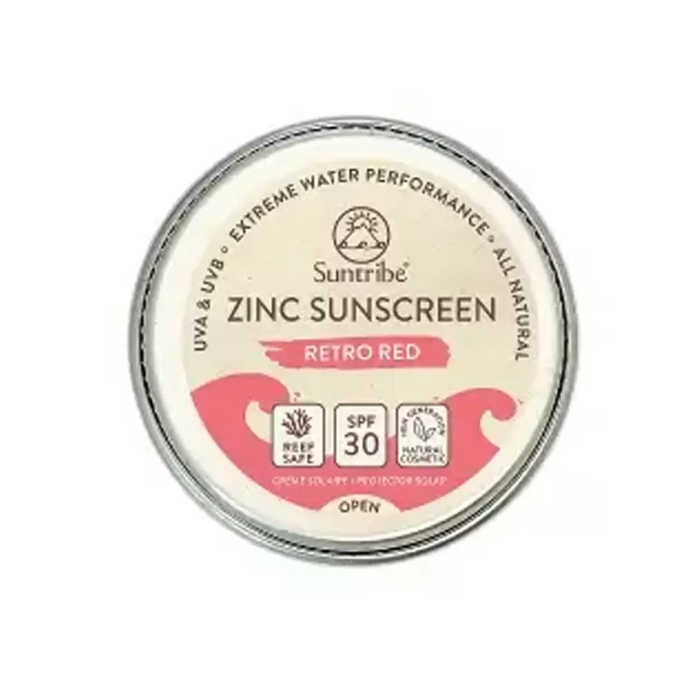 Naturalny krem z cynkiem SPF30 Twarz & Sport - Czerwień Retro | Suntribe