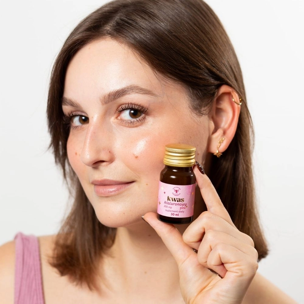 Suplement diety - Kwas hialuronowy do picia Glow+ | Pasieki Rodziny Sadowskich