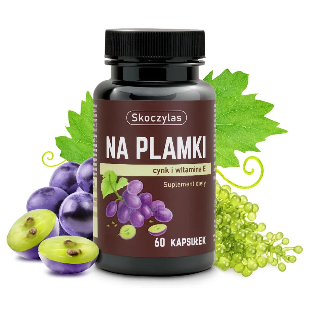 Suplement diety - NA PLAMKI cynk, beta karoten, witamina E | Marek Skoczylas