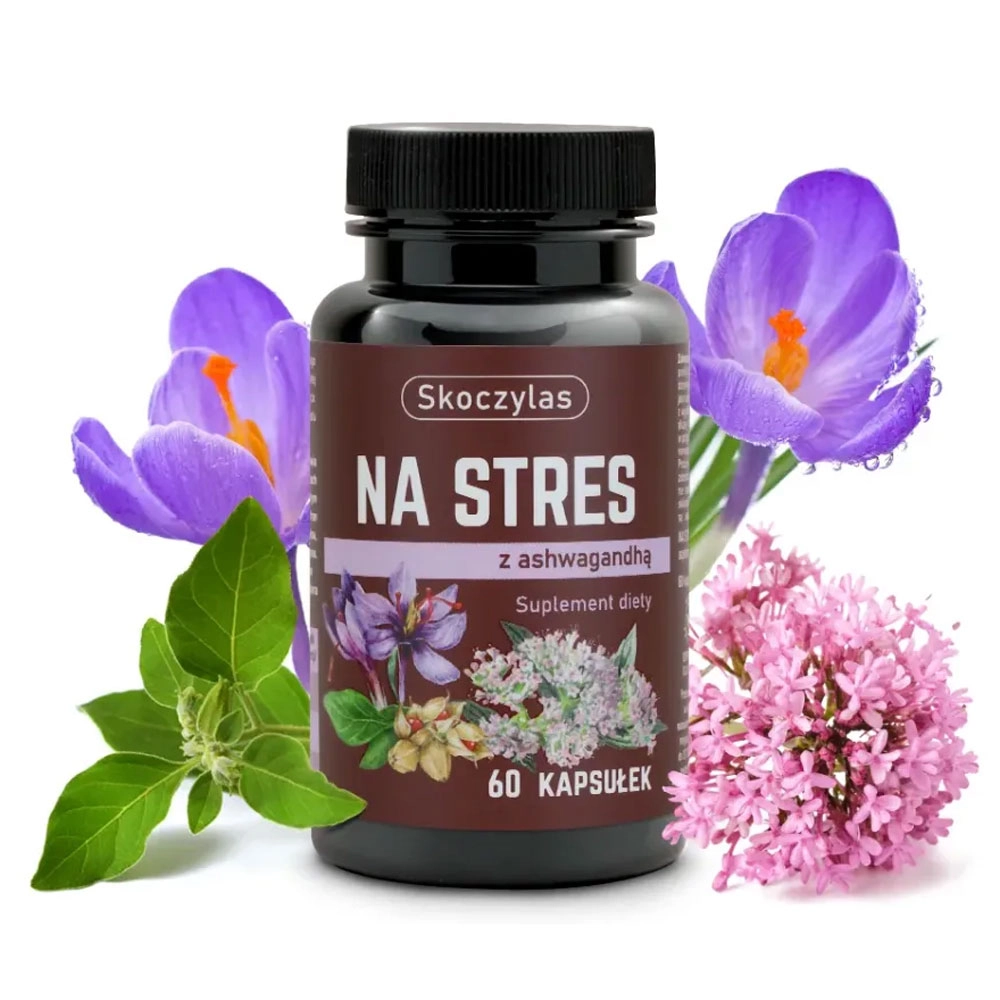 Suplement diety - NA STRES ashwagandha, szafran, kozłek lekarski | Marek Skoczylas