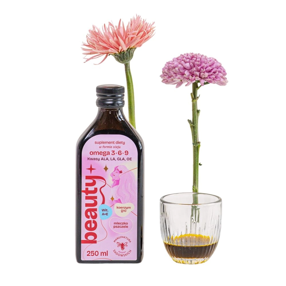 Suplement diety - Olej Beauty+ | Pasieki Rodziny Sadowskich