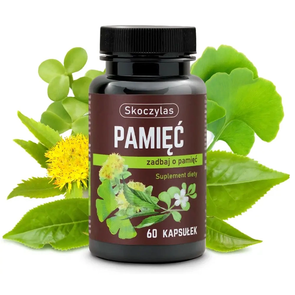 Suplement diety - PAMIĘĆ miłorząb, bakopa, ginkgo biloba, różeniec | Marek Skoczylas