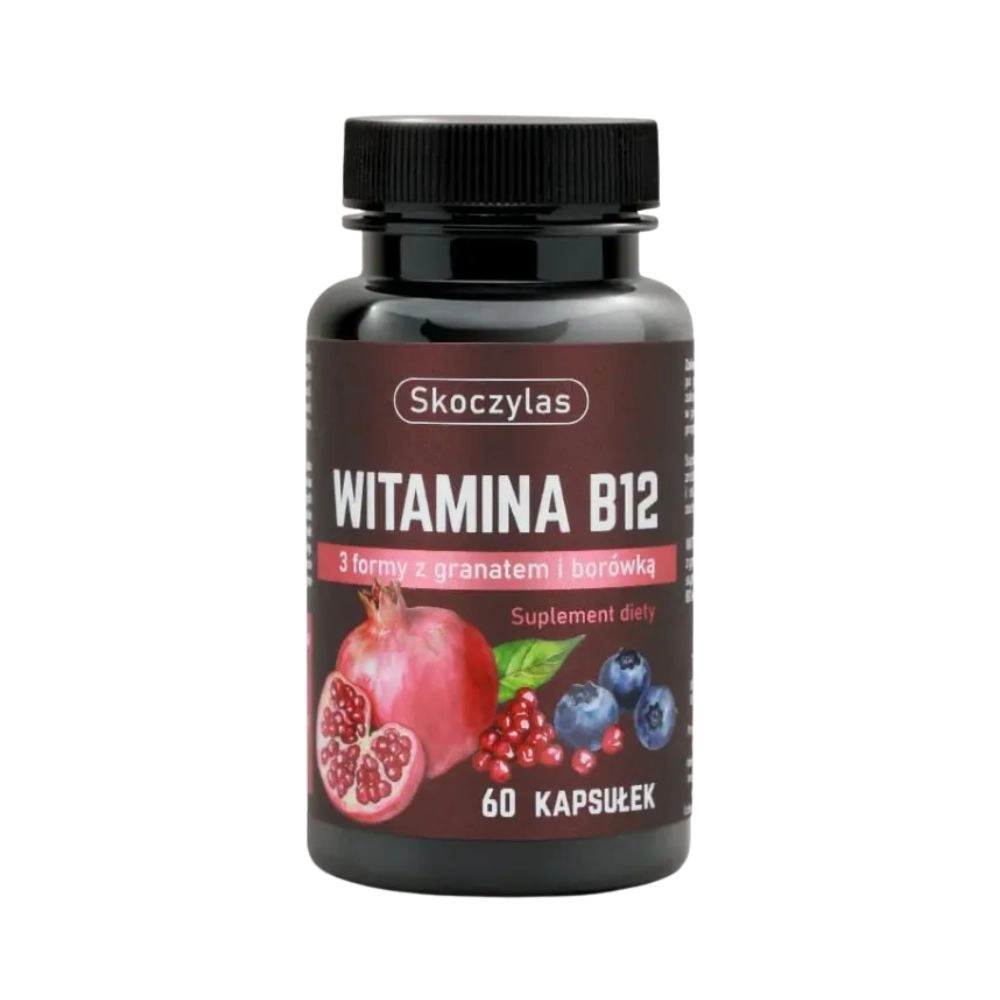 Suplement diety - Witamina B12 - 3 formy z granatem i borówką | Marek Skoczylas