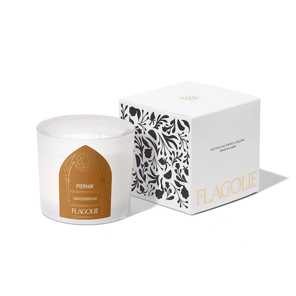 Świąteczna świeca sojowa Piernik | Flagolie