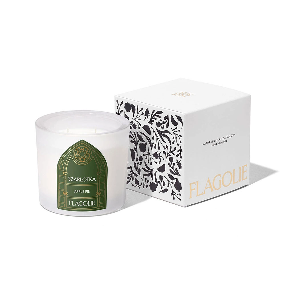 Świąteczna świeca sojowa Szarlotka | Flagolie