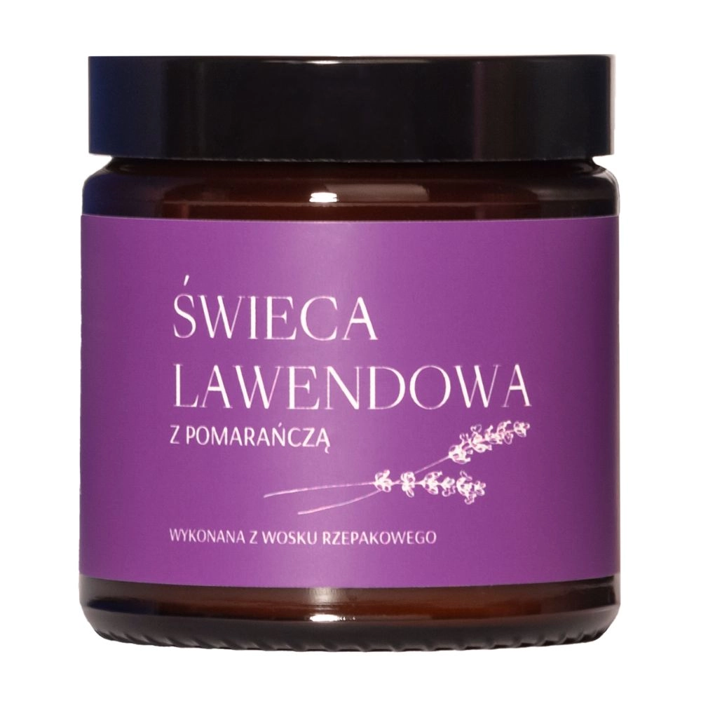 Świeca rzepakowa - Lawenda z Pomarańczą | Mglife