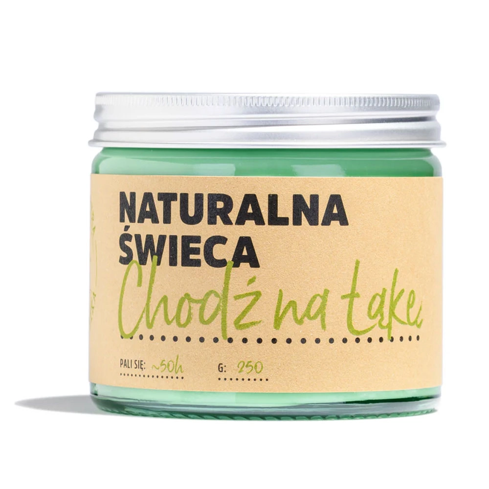 Świeca sojowa Chodź na Łąkę | Manufaktura Bursztynnika