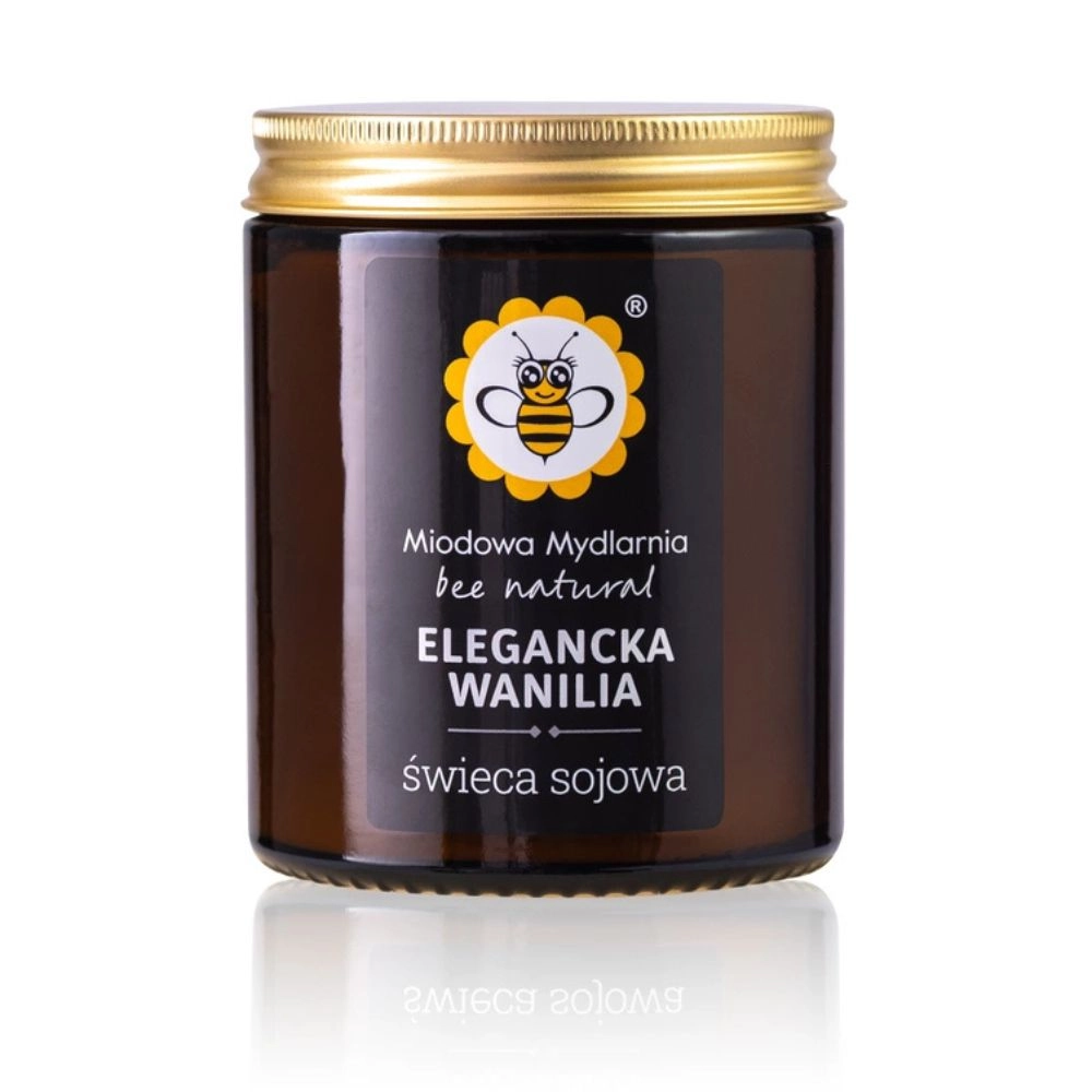Świeca sojowa Elegancka wanilia | Miodowa Mydlarnia