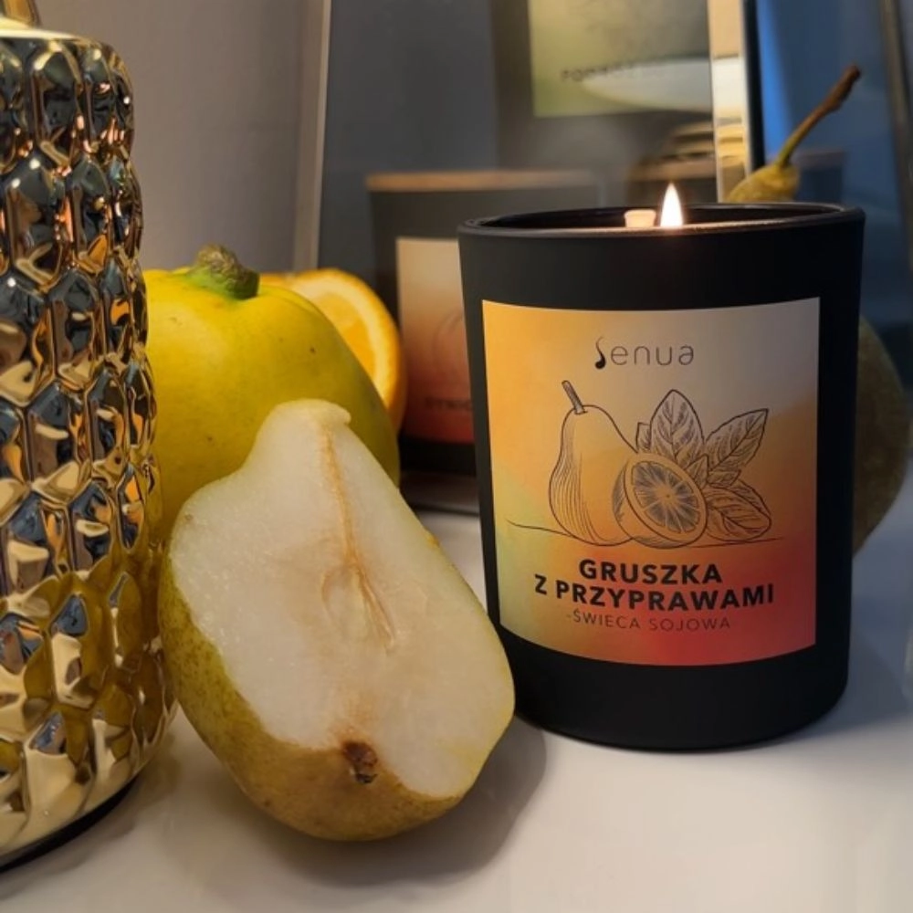 Świeca sojowa Gruszka z Przyprawami | Senua
