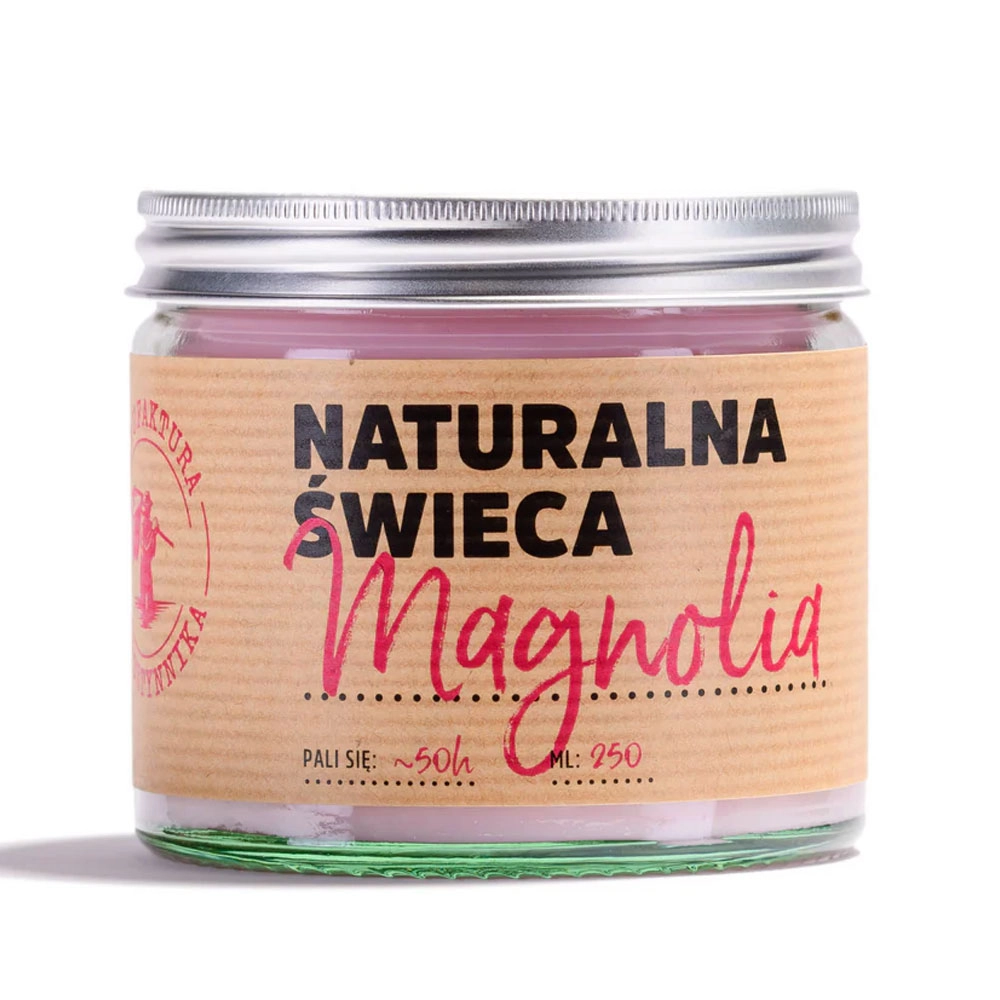 Świeca sojowa Magnolia | Manufaktura Bursztynnika