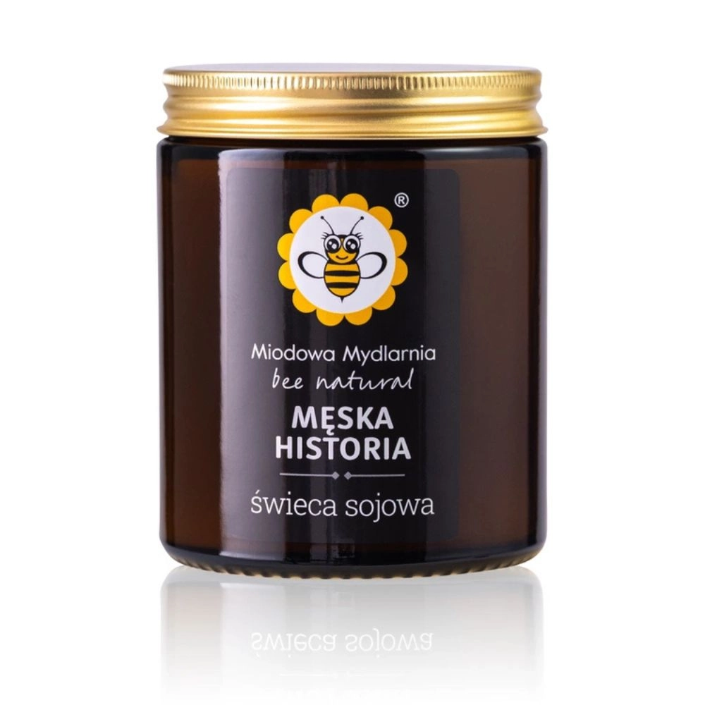 Świeca sojowa Męska historia | Miodowa Mydlarnia