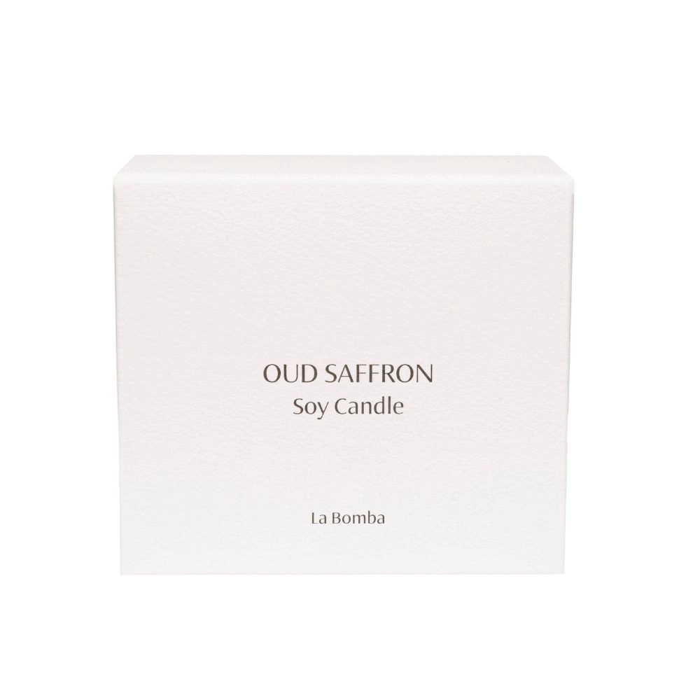 Świeca sojowa Oud Saffron Candle | La Bomba