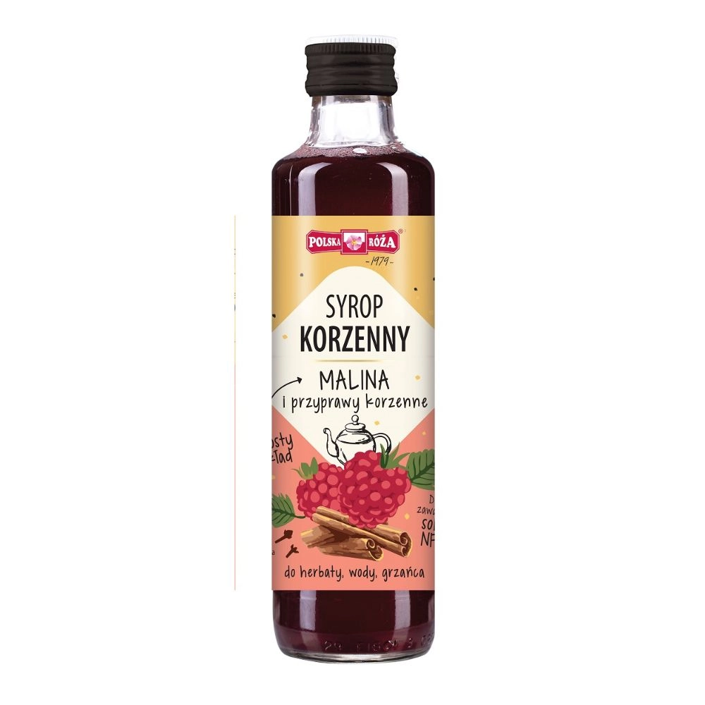 Syrop korzenny z malinami | Polska Róża