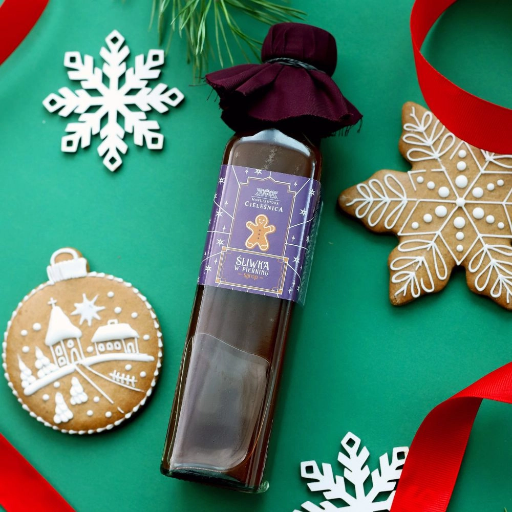 Syrop świąteczny - Śliwka w pierniku | Manufaktura Cieleśnica