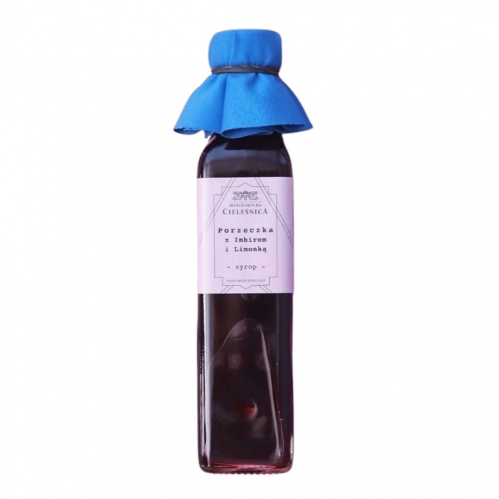 Syrop z czarnej porzeczki z imbirem i limonką | Manufaktura Cieleśnica