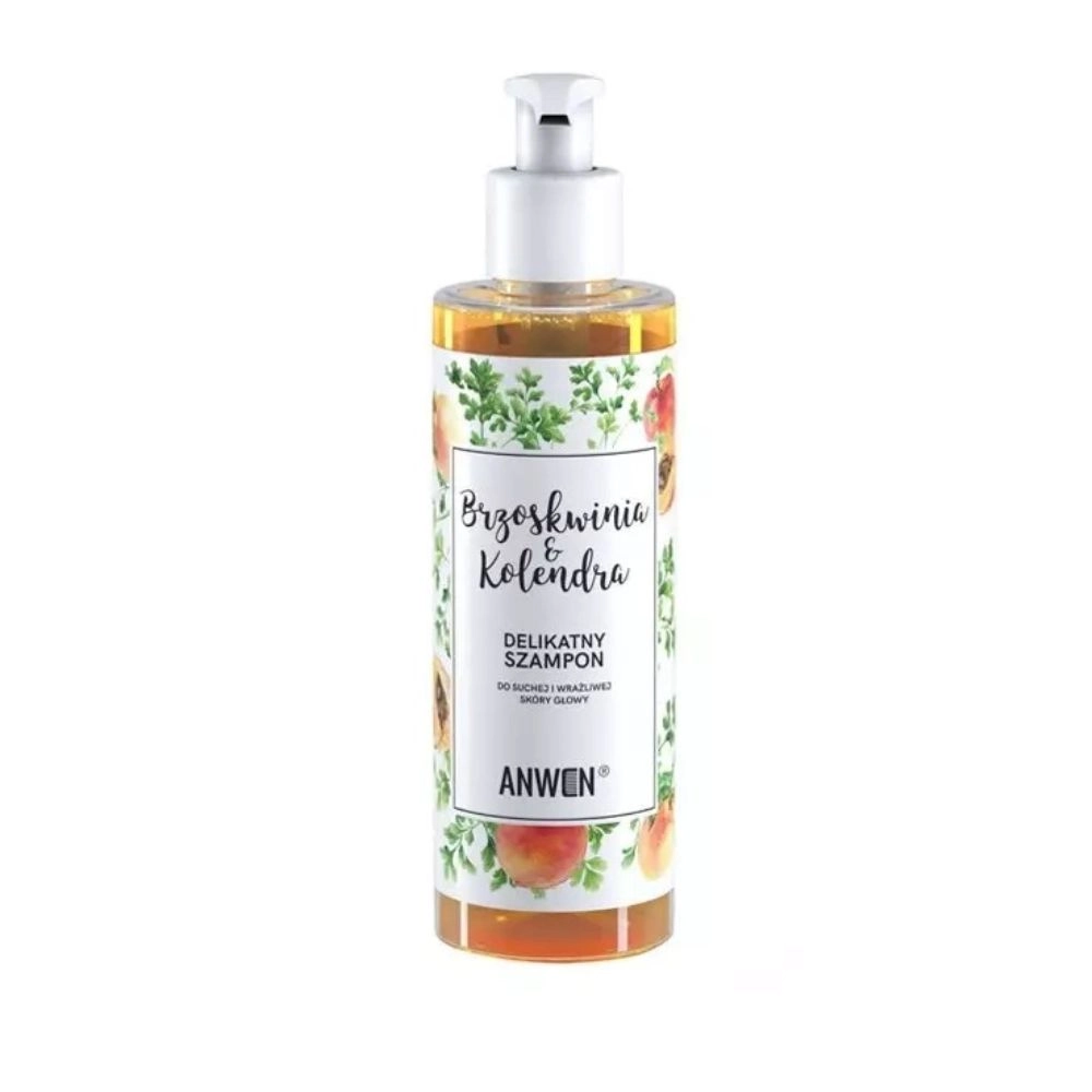 Szampon Brzoskwinia i Kolendra do suchej i wrażliwej skóry głowy | Anwen