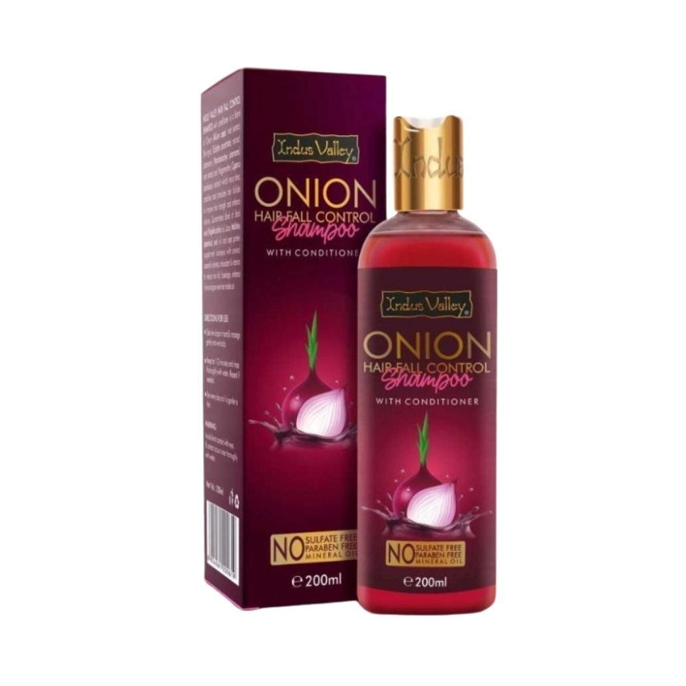 Szampon do włosów z odżywką przeciw wypadaniu Cebulowy | Indus Valley