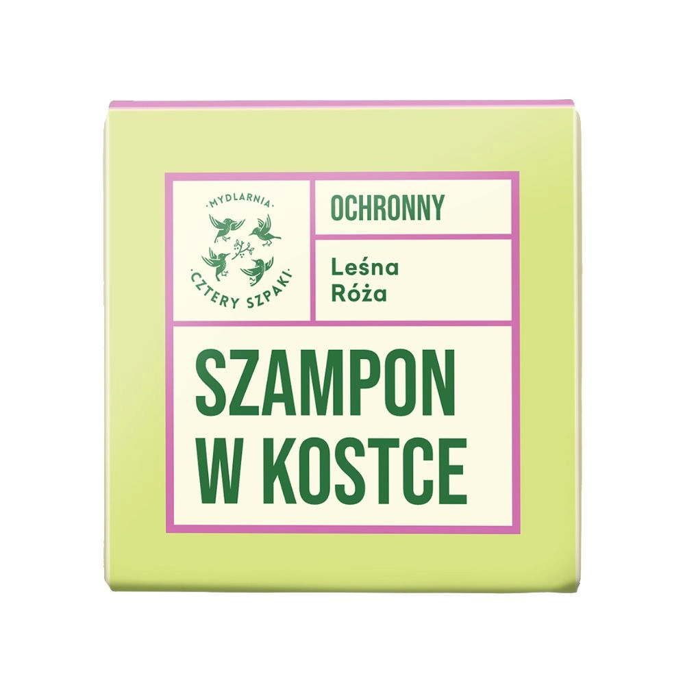Szampon w kostce Leśna Róża - ochronny | Cztery Szpaki