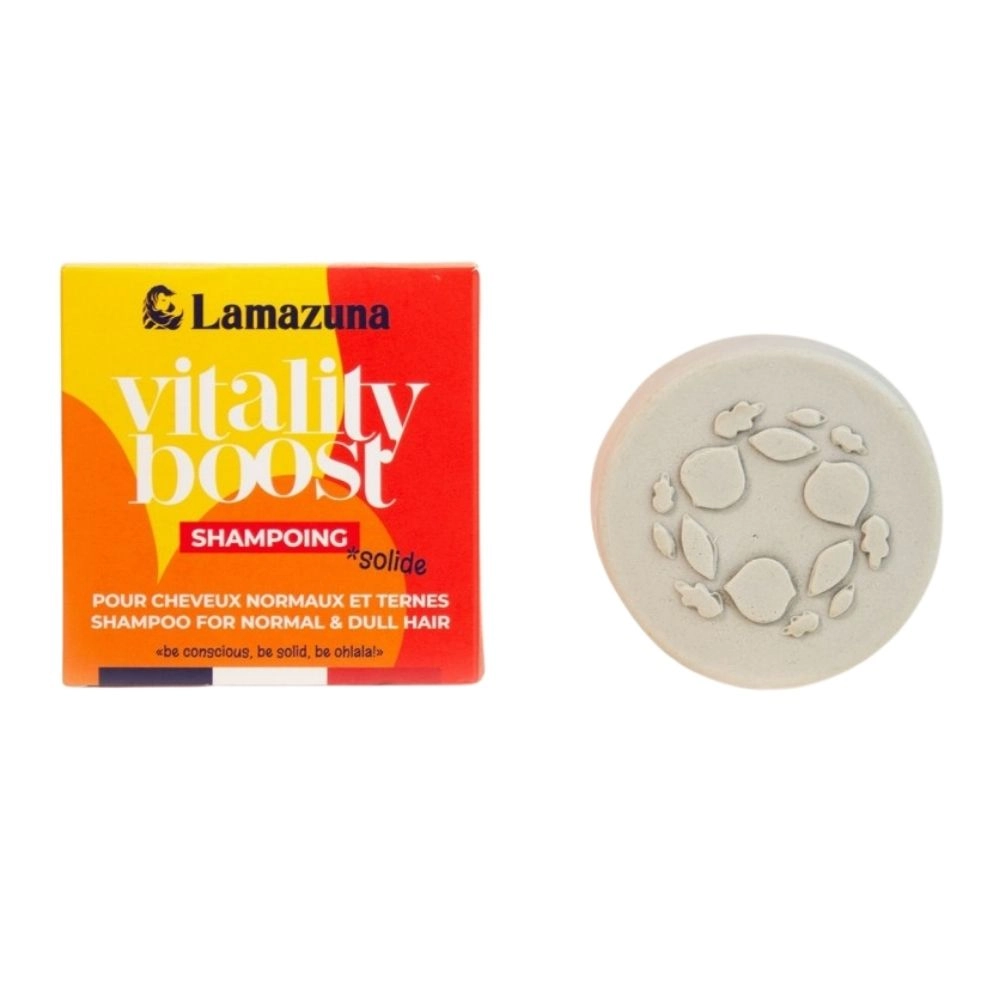 Szampon w kostce z białą i zieloną glinką ZASTRZYK WITALNOŚCI | Lamazuna