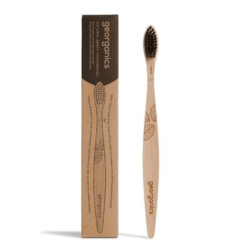 Szczoteczka do zębów z drzewa bukowego - miękka | Georganics