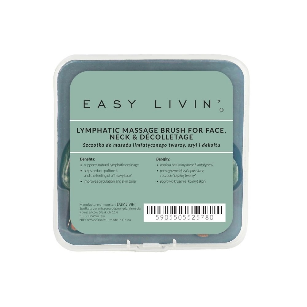 Szczotka do masażu limfatycznego twarzy, szyi i dekoltu | Easy Livin