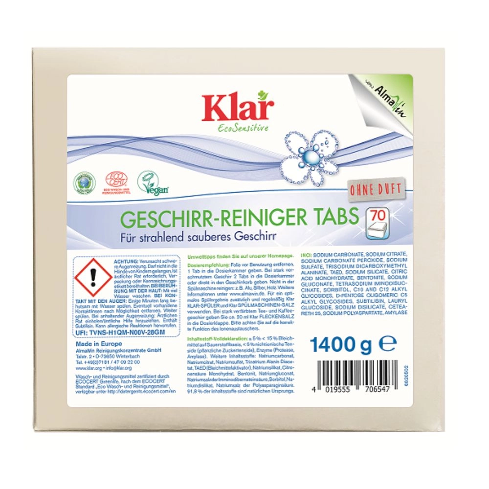 Tabletki do zmywarki ECO | Klar