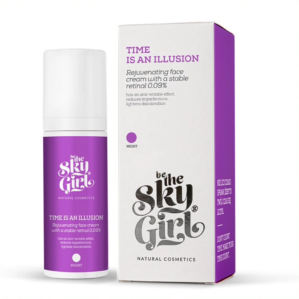 Time is an Illusion Odmładzający krem do twarzy ze stabilnym retinalem 0,09% | Be The Sky Girl