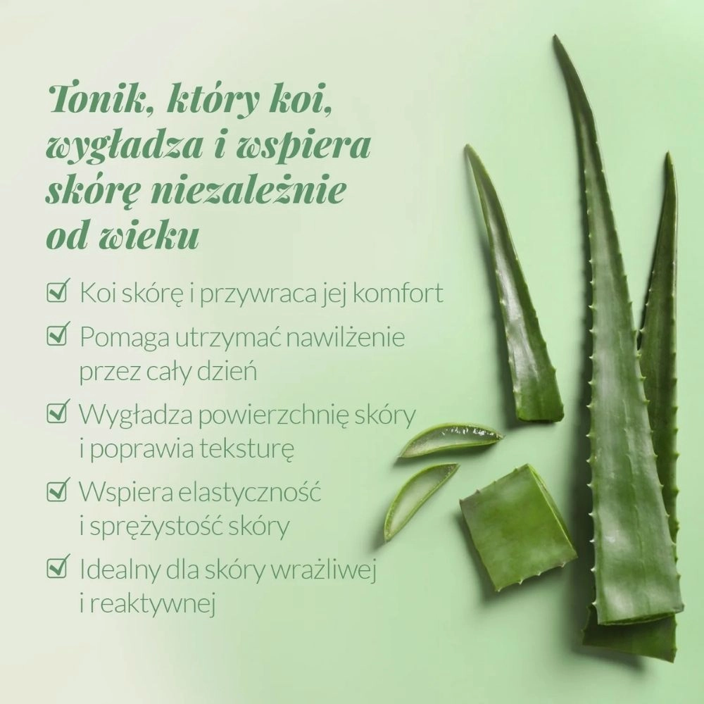 Tonik do twarzy wygładzająco - kojący aloesowy | Orientana