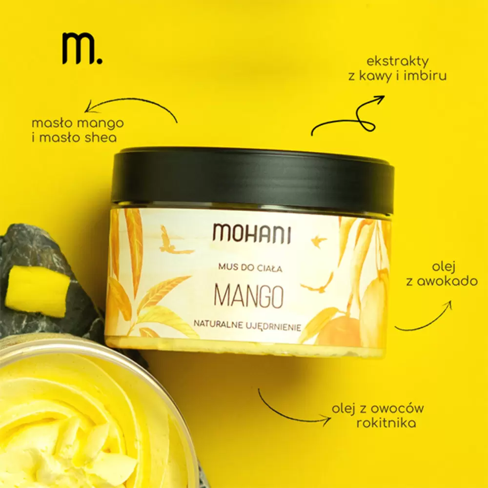Ujędrniający mus do ciała Mango | Mohani