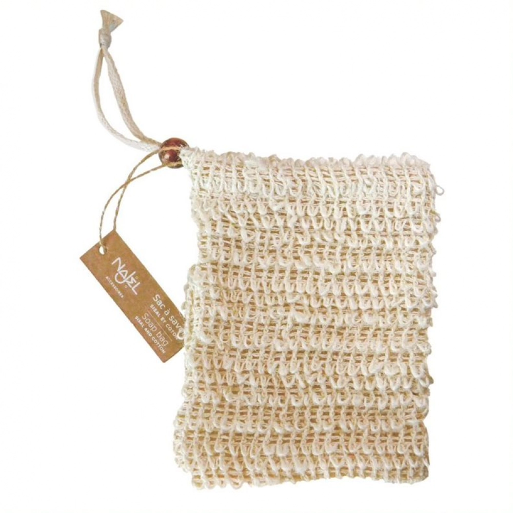 Woreczek na mydło, myjka do masażu, mydelniczka z sizalu i bawełny | Najel