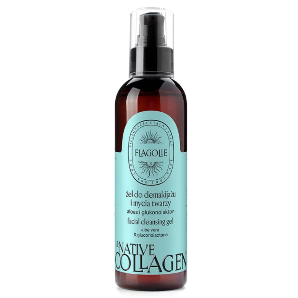 Żel do demakijażu i mycia twarzy z kolagenem | Flagolie