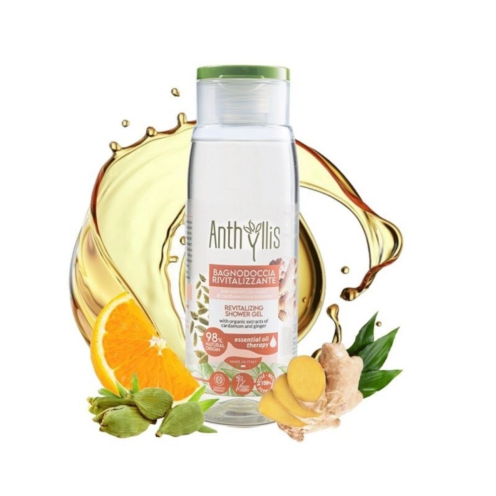 Żel pod prysznic rewitalizujący z kardamonem i imbirem | Anthyllis