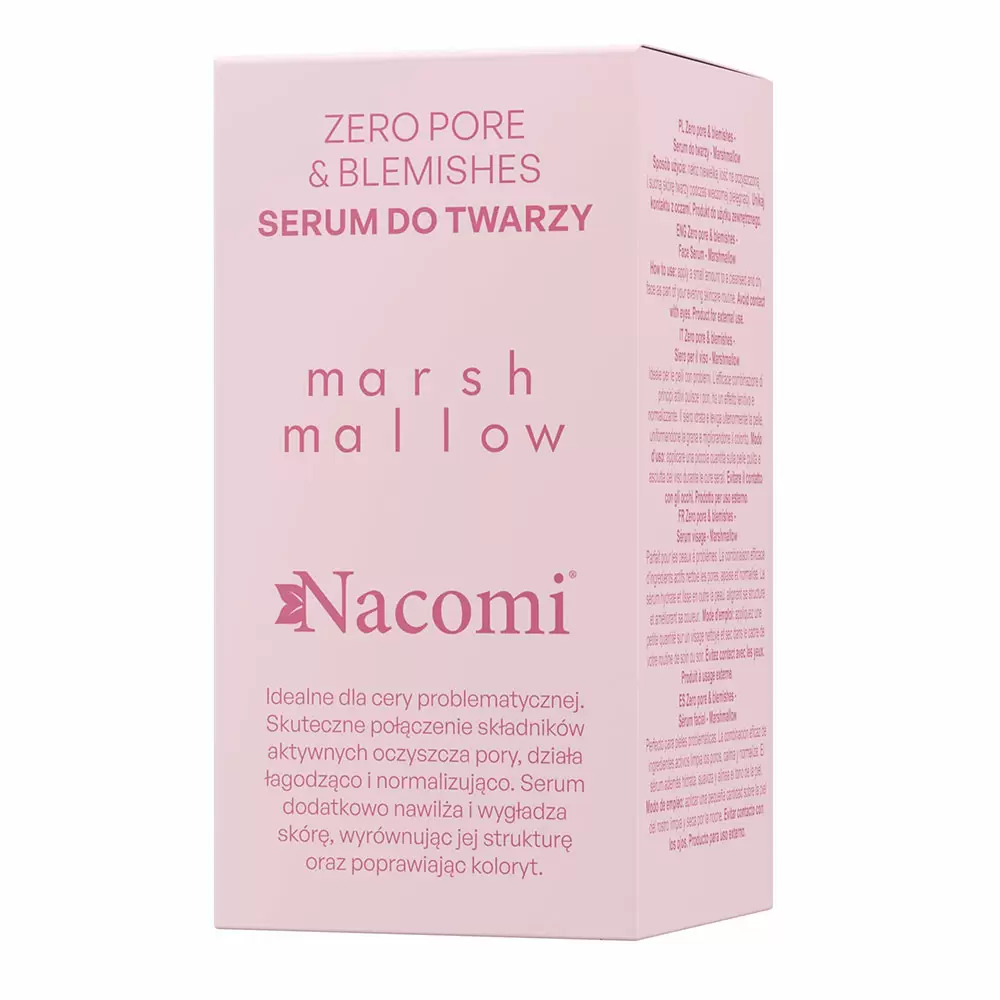 Zero pore & blemishes Serum do twarzy MARSHMALLOW | Nacomi