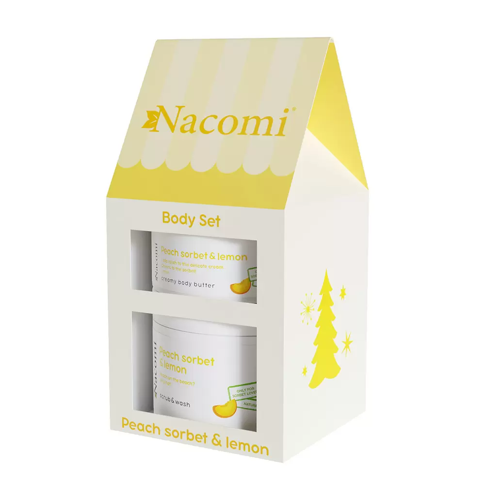 Zestaw Body Set Peach Sorbet & Lemon | Nacomi