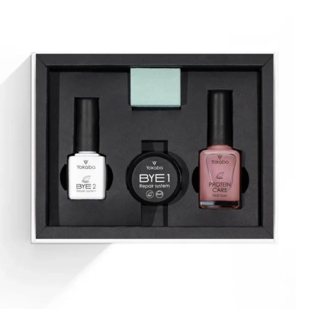 Zestaw do laminacji paznokci ByeBye Repair System Protein | Yokaba