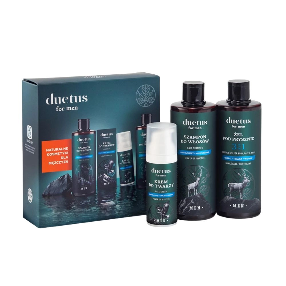 Zestaw do twarzy, ciała i włosów POWER OF INVICTUS | Duetus