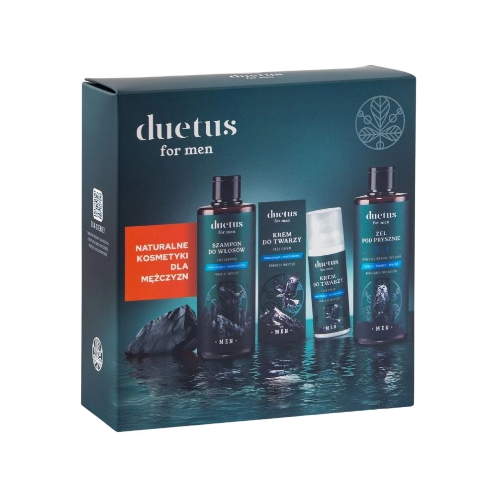 Zestaw do twarzy, ciała i włosów POWER OF INVICTUS | Duetus