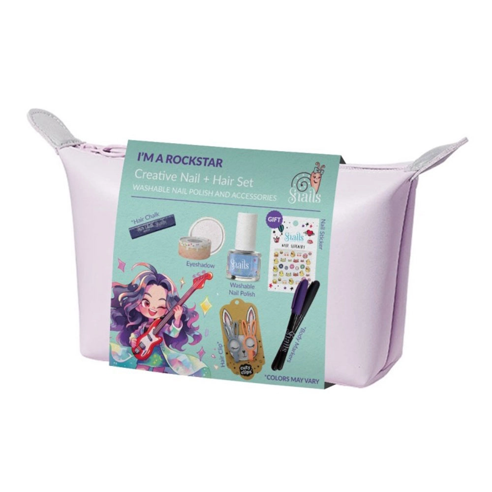 Zestaw kreatywny do paznokci i włosów ROCKSTAR | Snails