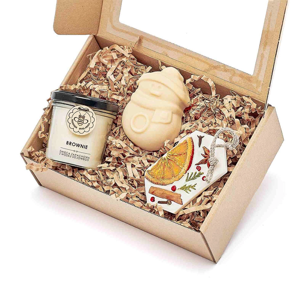 Zestaw prezentowy Bałwanek | Miodowa Mydlarnia