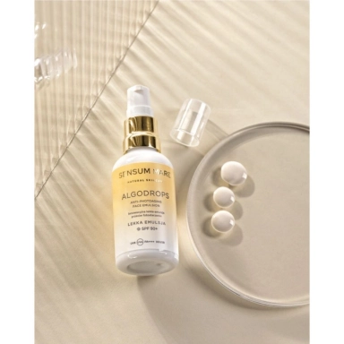 ALGODROPS Innowacyjne krople ochronne przeciw fotostarzeniu SPF 50 UVB UVA PA++++ HEV/IR | Sensum Mare